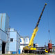 Строительство завода автокраном Liebherr LTM 1200