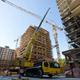 Монтаж башенных кранов автокраном Liebherr LTM 1200