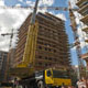 Монтаж башенных кранов автокраном Liebherr LTM 1200