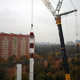 Установка дымовой трубы автокраном Liebherr LTM 1500