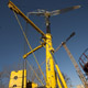 Автокран Liebherr LTM 1500 на строительстве электростанции в Щелково