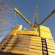 Автокран Liebherr LTM 1500 на строительстве электростанции в Щелково