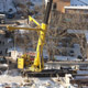 Автокран Liebherr LTM 1500 на строительстве электростанции в Щелково
