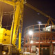 Автокран Liebherr LTM 1500 на строительстве электростанции в Щелково