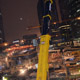 Автокран Liebherr LTM 1500 на погрузке проходческого щита в Москве