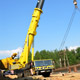 Автокран Liebherr LTM 1500 на строительстве развязки МКАД - Дмитровское шоссе