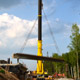 Автокран Liebherr LTM 1500 на строительстве развязки МКАД - Дмитровское шоссе