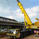 Автокран Liebherr LTM 1500 на строительстве развязки МКАД - Дмитровское шоссе