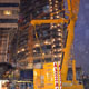 Автокран Liebherr LTM 1350 на сборке башенных кранов