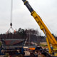Автокран Liebherr LTM 1500 на строительстве развязки МКАД-Новорязанское шоссе