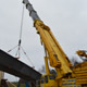 Автокран Liebherr LTM 1500 на строительстве развязки МКАД-Новорязанское шоссе