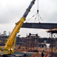 Автокран Liebherr LTM 1500 на строительстве развязки МКАД-Новорязанское шоссе