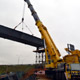 Автокран Liebherr LTM 1500 на строительстве развязки МКАД-Новорязанское шоссе