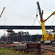Автокран Liebherr LTM 1500 на строительстве развязки МКАД-Новорязанское шоссе