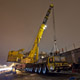 Автокран Liebherr LTM 1500 на строительстве развязки МКАД-Можайское шоссе
