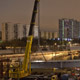 Автокран Liebherr LTM 1500 на строительстве развязки МКАД-Можайское шоссе