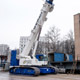 Гусеничный кран Liebherr LTR 1100 на реконструкции Можайского шоссе