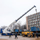 Гусеничный кран Liebherr LTR 1100 на реконструкции Можайского шоссе