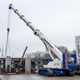 Гусеничный кран Liebherr LTR 1100 на реконструкции Можайского шоссе
