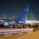 Автокран Liebherr LTM 1070 на реконструкции Можайского шоссе