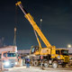 Автокран Liebherr LTF 1060 на реконструкции Можайского шоссе