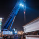 Автокран Liebherr LTM 1070 на реконструкции Можайского шоссе