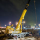 Автокран Liebherr LTM 1500 на реконструкции Можайского шоссе