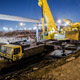 Автокран Liebherr LTM 1500 на реконструкции Можайского шоссе