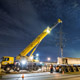 Автокран Liebherr LTF 1060 на строительстве развязки Мичуринский проспект - МКАД
