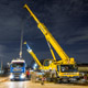 Автокран Liebherr LTM 1070 на строительстве развязки Мичуринский проспект - МКАД