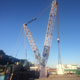 Гусеничный кран Liebherr LR 1750 перегружает трансформатор в Сосновом Бору (Санкт-Петербург)