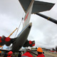 Установка на постамент самолета Ил-62 в Шереметьево (автокраны Liebherr LTM 1350 и LTM 1500)